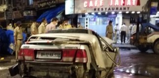 speeding car blew up near Crawford Market in Mumbai, killing five