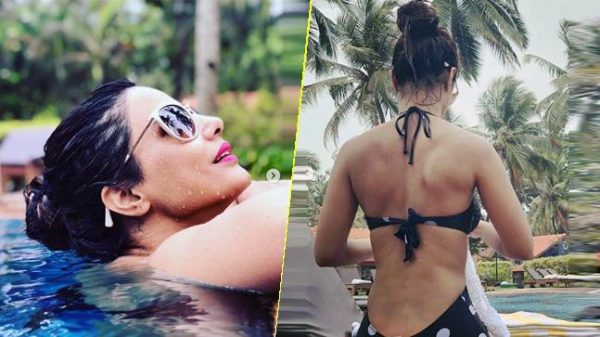 hina-khan-in-a-black-strappy-bikini-look-at-her-maldives-holiday
