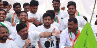 NCP Youth Congress Protest 50 khoke mahangai ok Aurangabad news update today