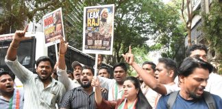 Intense agitation by Mumbai Youth Congress against the BJP government in the case of 'NEET' paper leak